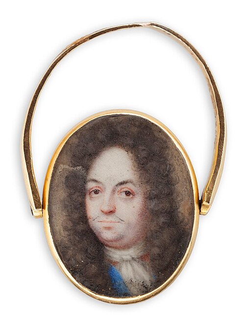Kaksi miesmuotokuvaa kehystetty kantasormukseen, , Elias Brenner