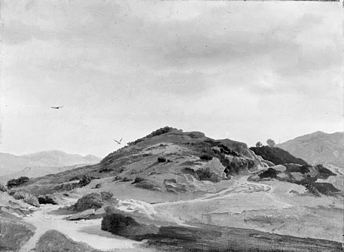 A Rocky Landscape: Italy, 1834, Ernst Christian Frederik Petzholdt