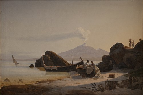 A Coast. Sicily, 1832, Ernst Christian Frederik Petzholdt
