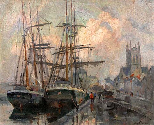 Le port de Fécamp, , Robert Antoine Pinchon