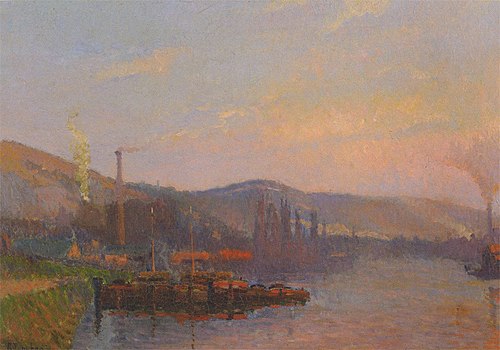 soleil couchant Le Pré-aux-Loups, 1904, Robert Antoine Pinchon