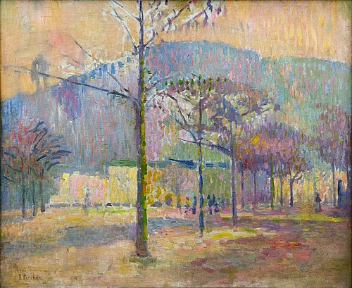 L'avenue Saint-Paul et la Côte Sainte-Catherine, Rouen, 1906, Robert Antoine Pinchon