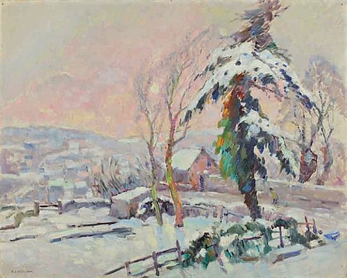 Village enneigé, , Robert Antoine Pinchon