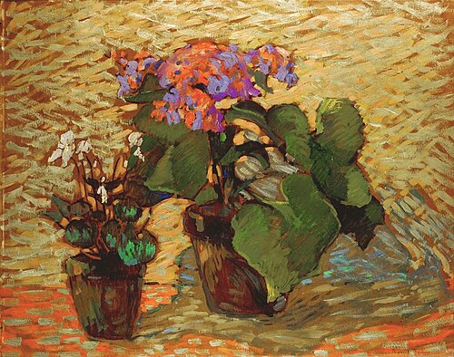 Pots de géraniums, , Robert Antoine Pinchon