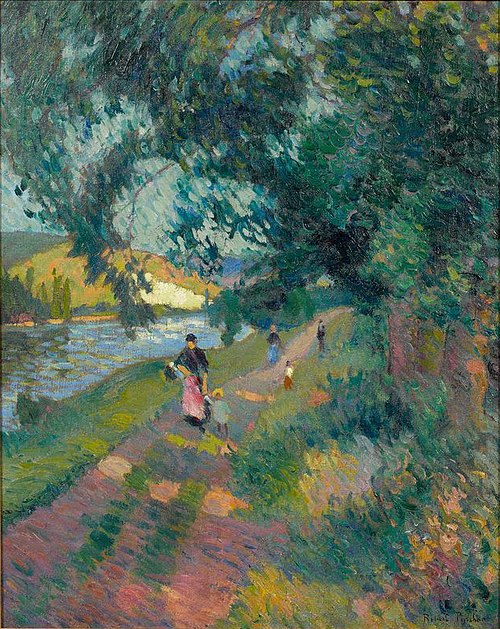 Promenade sur le chemin de Halage, , Robert Antoine Pinchon