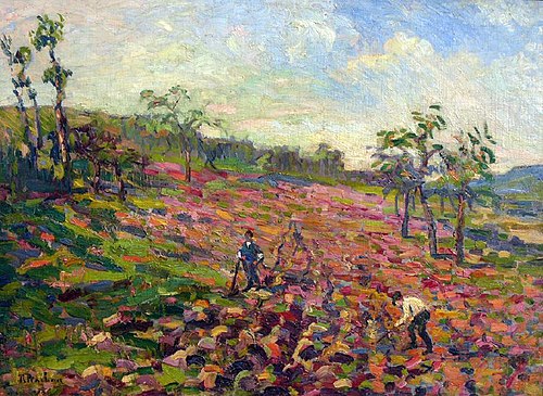 Paysans au champs, 1913, Robert Antoine Pinchon