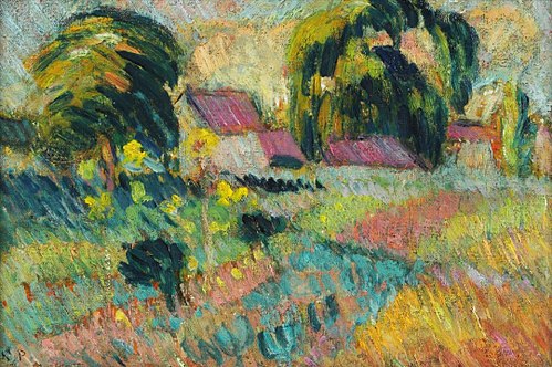 Hameau des environs de Rouen, 1905, Robert Antoine Pinchon