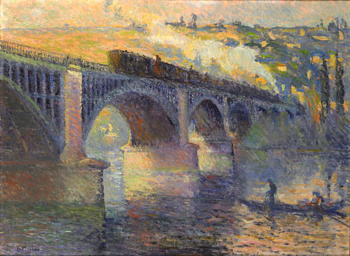 Le Pont aux Anglais, soleil couchant, 1905, Robert Antoine Pinchon