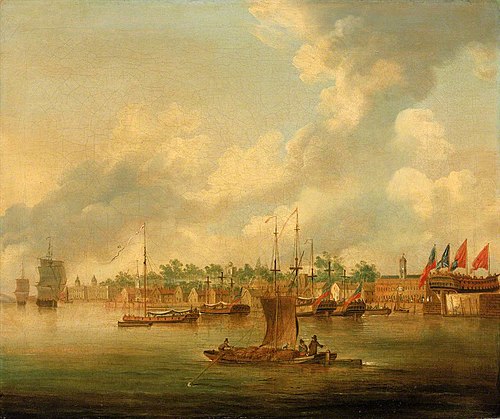 Shipping at Deptford, 1750, Robert Cleveley