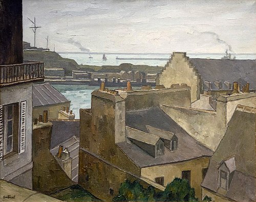 Brest, l'entrée de la Penfeld, 1933, Robert Louis Antral