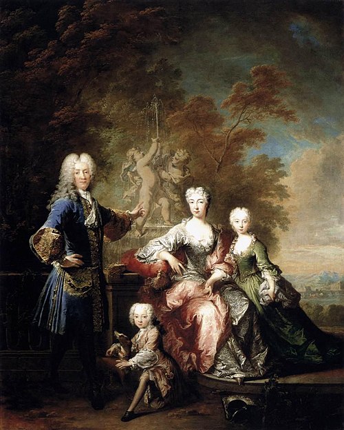 Portrait of Count Ferdinand von Plettenberg with his Family, 1727, Robert Tournières