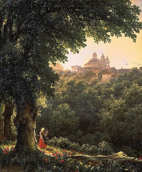 Ariccia, près de Rome, 1836, Mikhail Lebedev