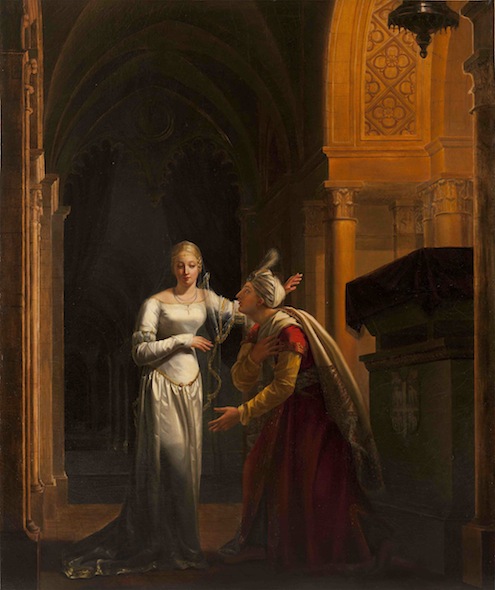 Mathilde et Malek-Adhel au tombeau de Montmorency, 1812, Rosalie Caron