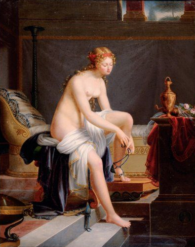 Une jeune femme sortant du bain, 1822, Rosalie Caron