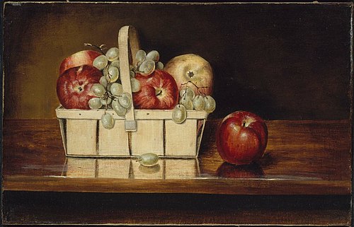 Basket of Fruit, 1860, Rubens Peale