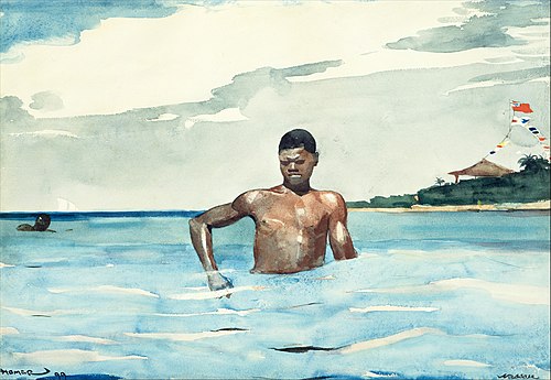 The Bather, 1899, Winslow Homer