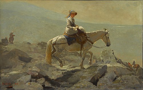 The Bridle Path, White Mountains, 1868, Winslow Homer