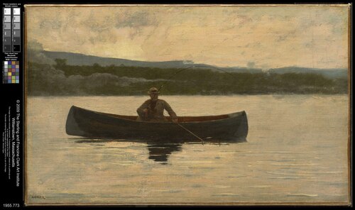 Playing a Fish, , Winslow Homer