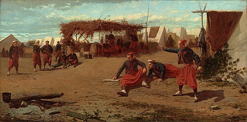 Pitching Quoits, 1865, Winslow Homer