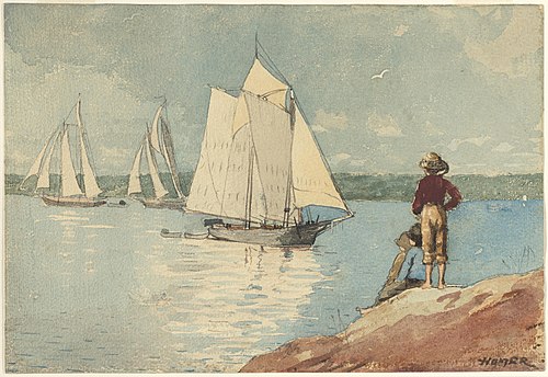 Clear Sailing, 1880, Winslow Homer
