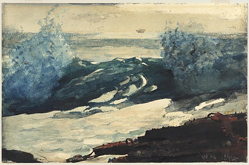 Prout's Neck Surf, 1894, Winslow Homer
