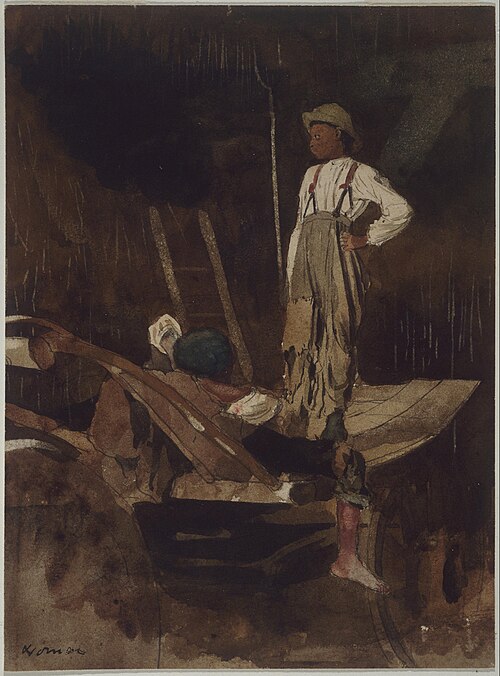 Two Boys in a Wagon, 1875, Winslow Homer