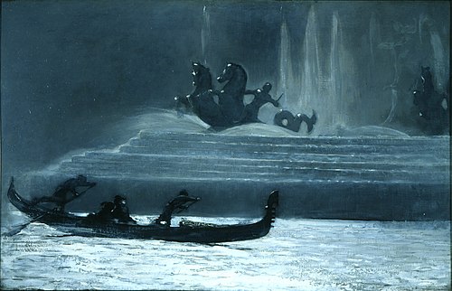 The Fountains at Night, World's Columbian Exposition, 1893, Winslow Homer