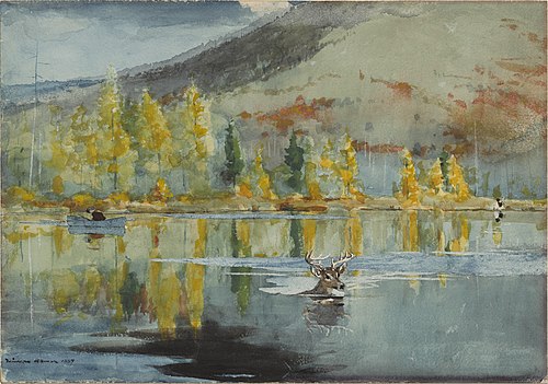 An October Day, 1889, Winslow Homer