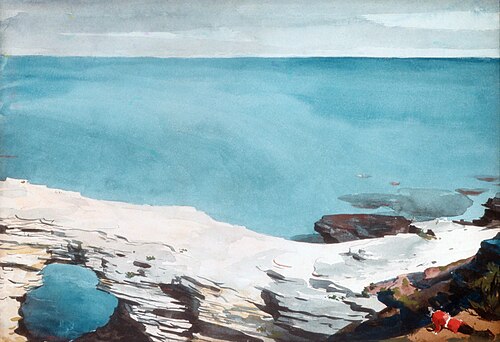 Natural Bridge, Bermuda, 1901, Winslow Homer
