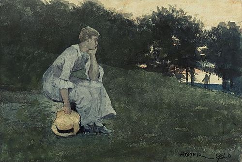 Waiting, 1880, Winslow Homer