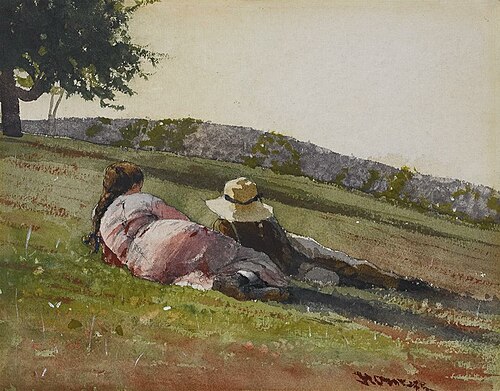 On the Hill, 1878, Winslow Homer