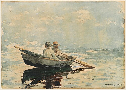Rowboat, 1880, Winslow Homer