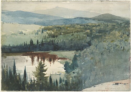 Indian Village, Adirondacks, 1894, Winslow Homer