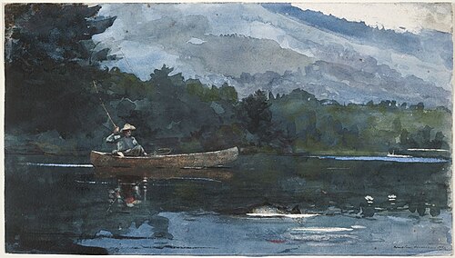 Adirondack Lake (Blue Monday), 1892, Winslow Homer