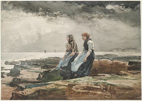Looking Out to Sea, 1881, Winslow Homer