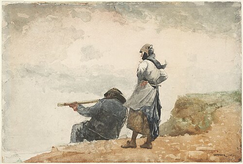 The Lookout, 1882, Winslow Homer