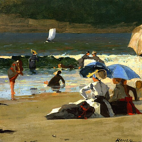 By the Shore, 1870, Winslow Homer