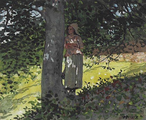 A Shady Spot, Houghton Farm, 1878, Winslow Homer