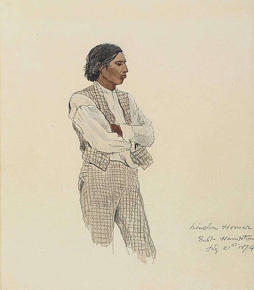 David Pharoah, The Last of the Montauks, 1874, Winslow Homer