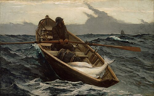 The Fog Warning, 1885, Winslow Homer