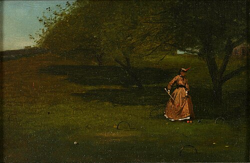 Croquet Player, 1865, Winslow Homer