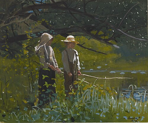Fishing, 1878, Winslow Homer