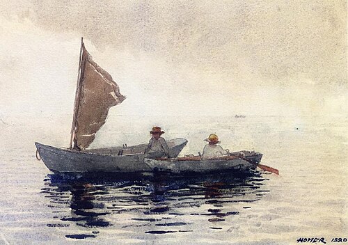 Boating Boys in Gloucester, 1880, Winslow Homer