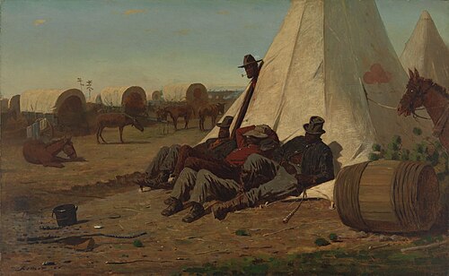 Army Teamsters, 1866, Winslow Homer