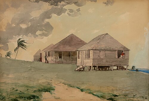 Tornado, Bahamas, 1885, Winslow Homer