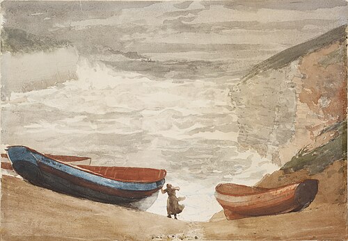 English Coastal Scene, 1883, Winslow Homer