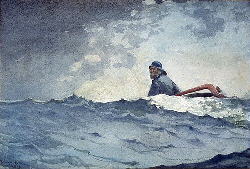 A Swell of the Ocean, 1883, Winslow Homer
