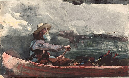 Adirondacks Guide, 1892, Winslow Homer