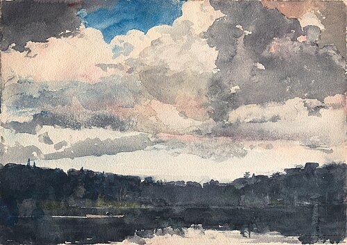 The Lone Boat, North Woods Club, Adirondacks, 1892, Winslow Homer