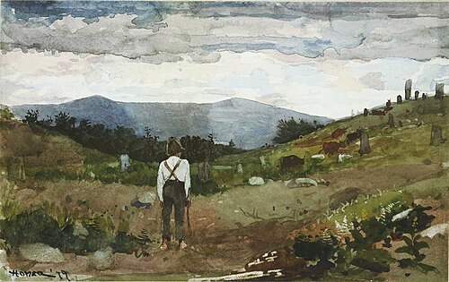 Driving Cows to Pasture, 1879, Winslow Homer